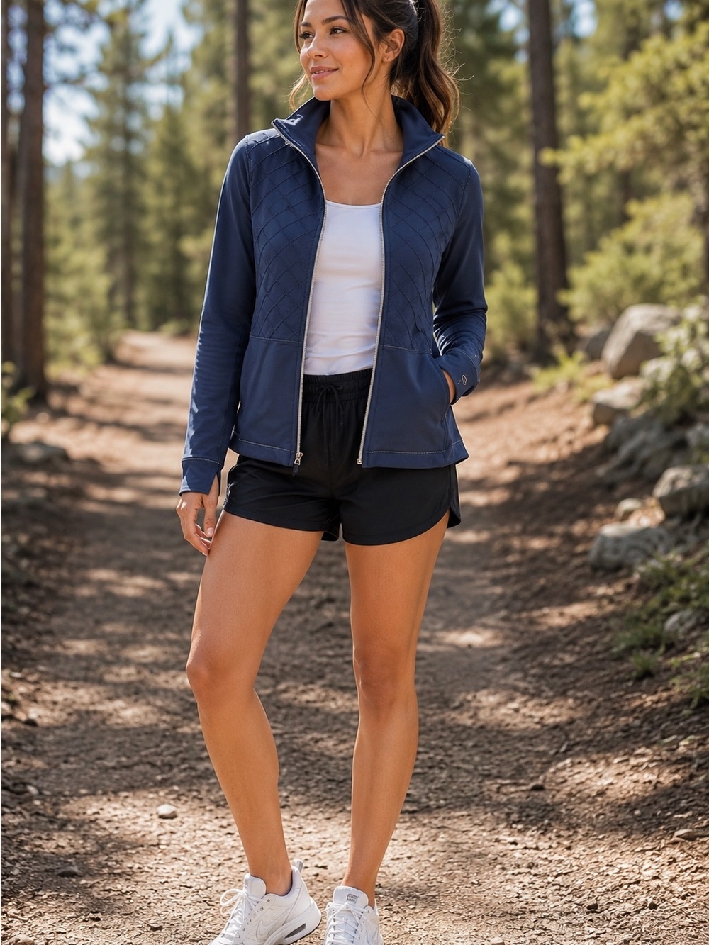CALIA by Carrie Underwood Quilted Athletic zip Jacket. Stretch Performance. XS